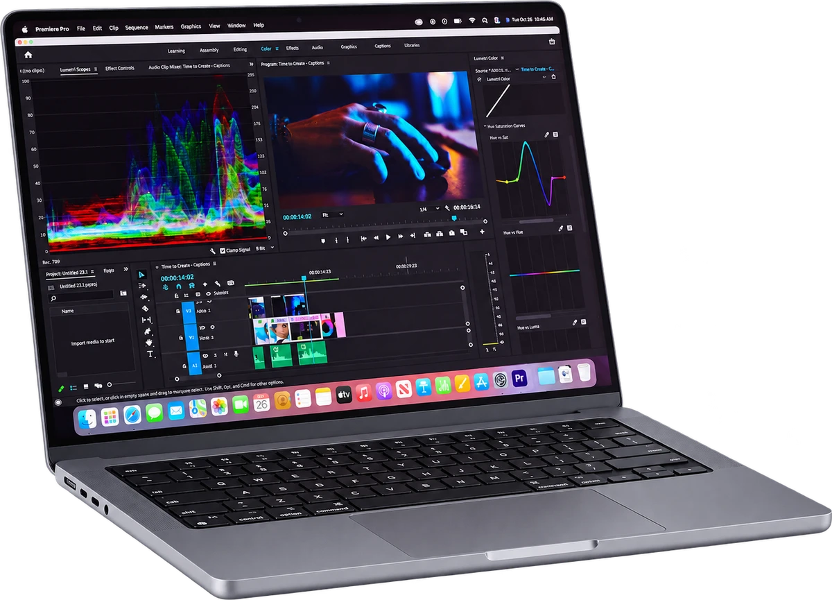 Apple 2021 MacBook Pro (14-inch, Apple M1 Pro chip with 8‑core CPU and 14‑core GPU, 16GB RAM, 512GB SSD)