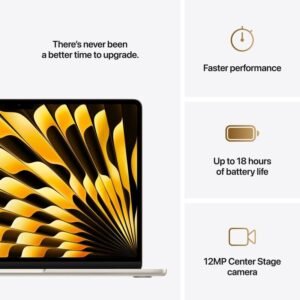 Apple MacBook Air M4 13-inch (2025) – 10-core CPU / 16GB RAM / 256GB SSD / 8-core GPU / macOS Sequoia / English & Arabic Keyboard / Starlight / Middle East Version (PRE-OWNED) PREMIUM GRADE - Image 5