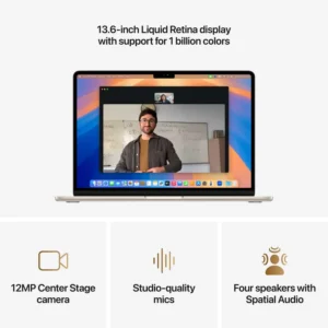 Apple MacBook Air M4 13-inch (2025) – 10-core CPU / 16GB RAM / 256GB SSD / 8-core GPU / macOS Sequoia / English & Arabic Keyboard / Starlight / Middle East Version (PRE-OWNED) PREMIUM GRADE - Image 4